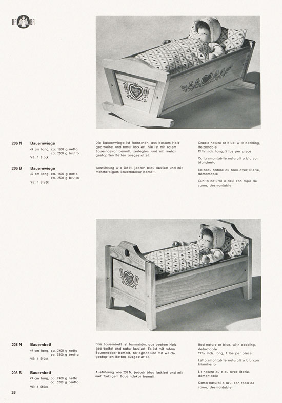 HABA Holzspielwaren Katalog 1965-1966