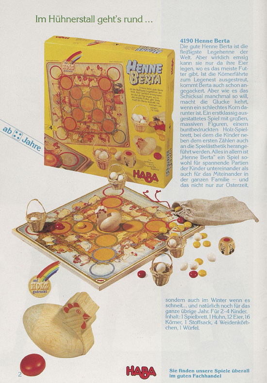 HABA Holzspielwaren Prospekt 1989