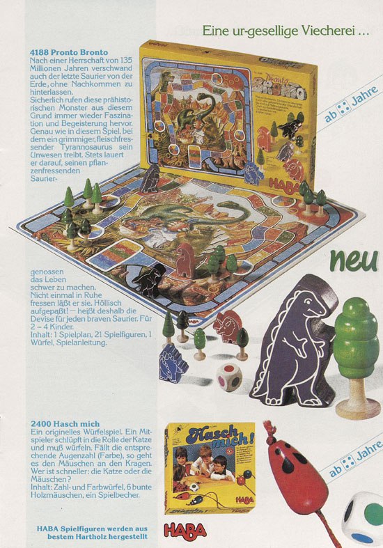 HABA Holzspielwaren Prospekt 1989