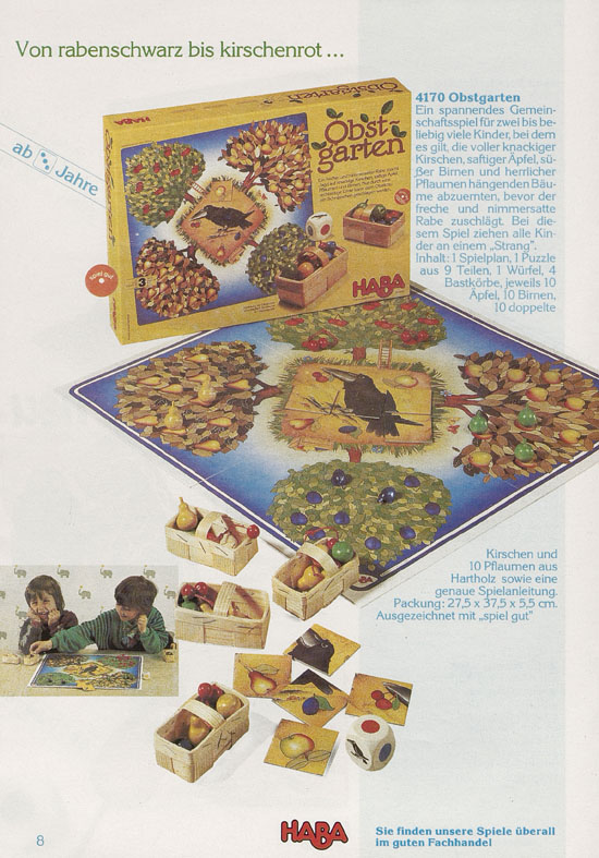 HABA Holzspielwaren Prospekt 1989