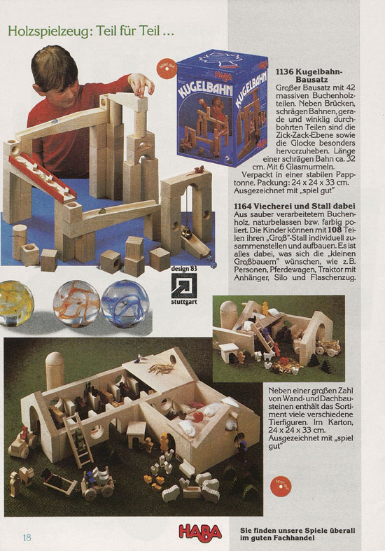 HABA Holzspielwaren Prospekt 1989