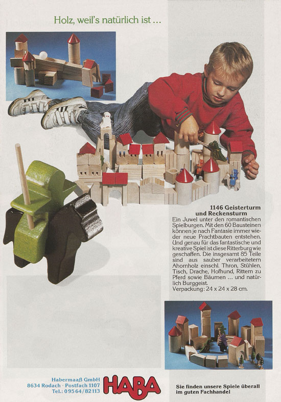 HABA Holzspielwaren Prospekt 1989