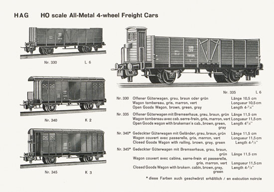 HAG Katalog 1956