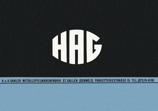 HAG Katalog 1956