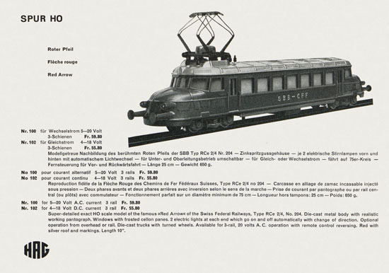 HAG Katalog 1957