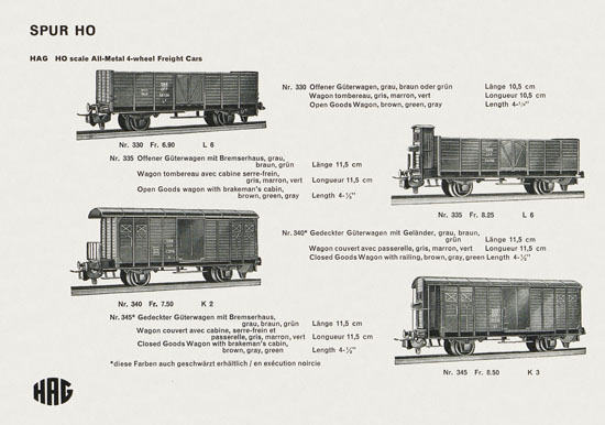 HAG Katalog 1957