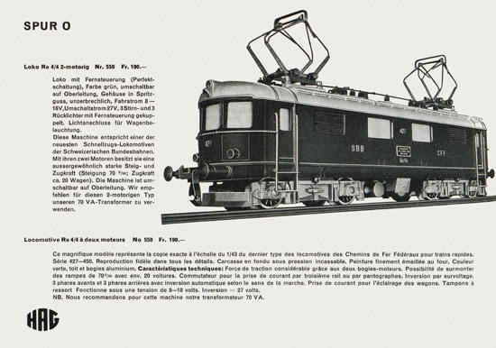 HAG Katalog 1957