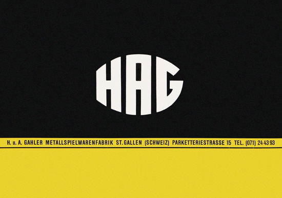 HAG Katalog 1959-1960