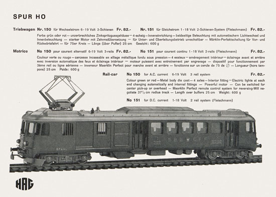 HAG Katalog 1964-1965