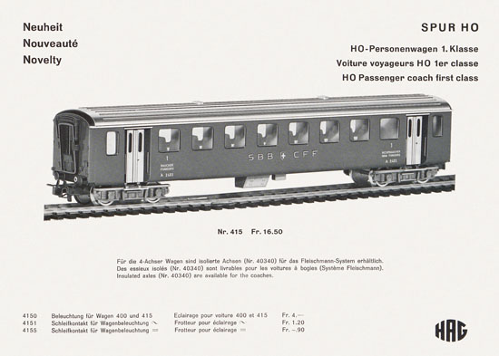 HAG Katalog 1965-1966