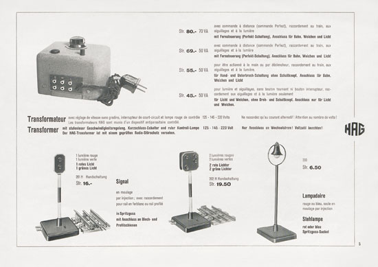 HAG Katalog 1950-1951