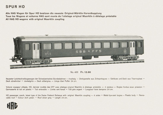 HAG Katalog 1960-1961