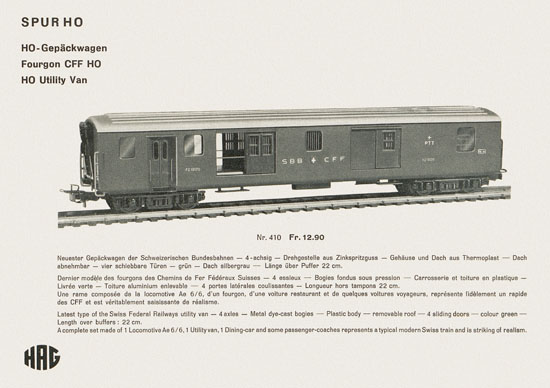 HAG Katalog 1960-1961