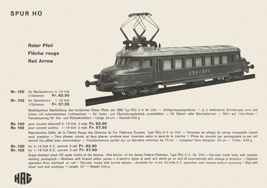 HAG Katalog 1962-1963