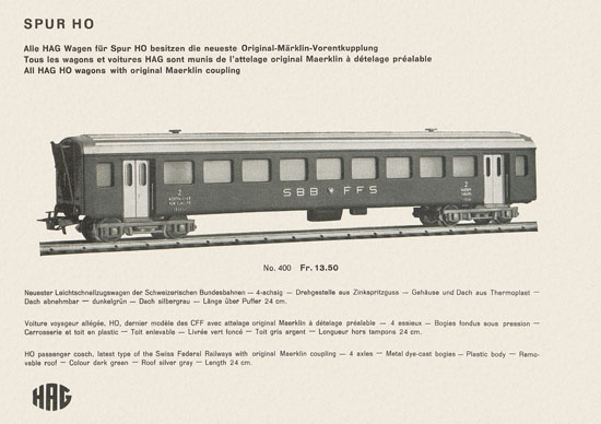 HAG Katalog 1962-1963