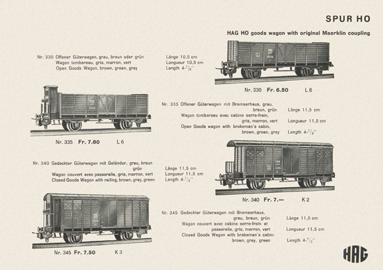 HAG Katalog 1962-1963