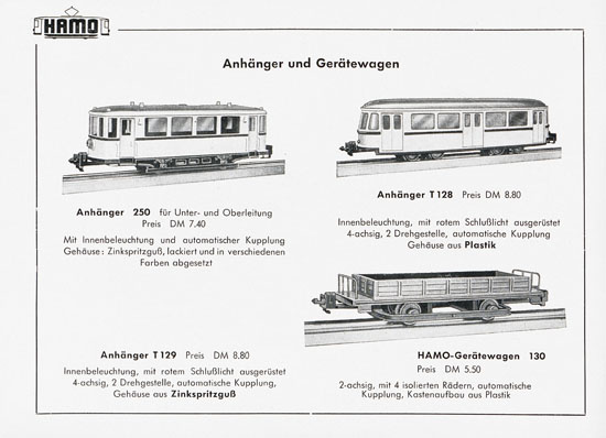 Hamo Katalog Strassenbahn 1957