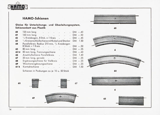 Hamo Katalog Strassenbahn 1959