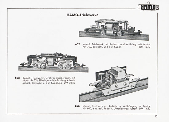 Hamo Katalog Strassenbahn 1959