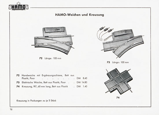 Hamo Katalog Strassenbahn 1959