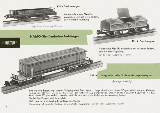 Hamo Katalog Spur H0 1963