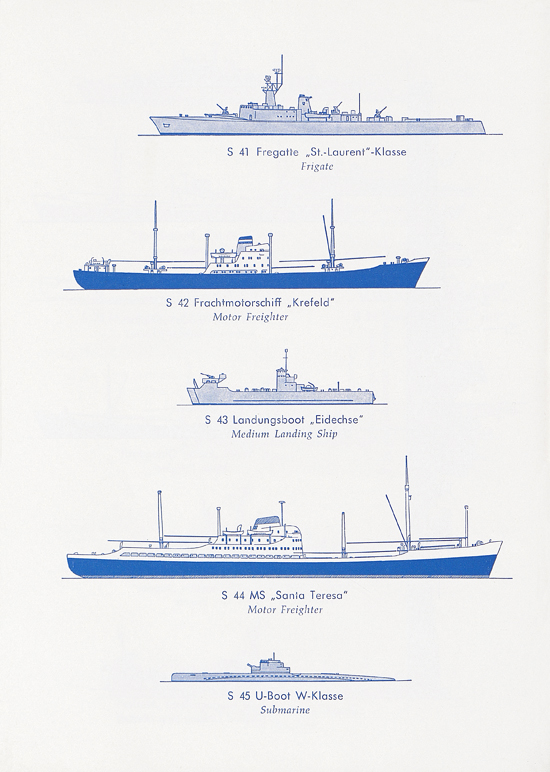 Hansa-Modelle Schiffsmodelle und Hafenbausatz Katalog 1966