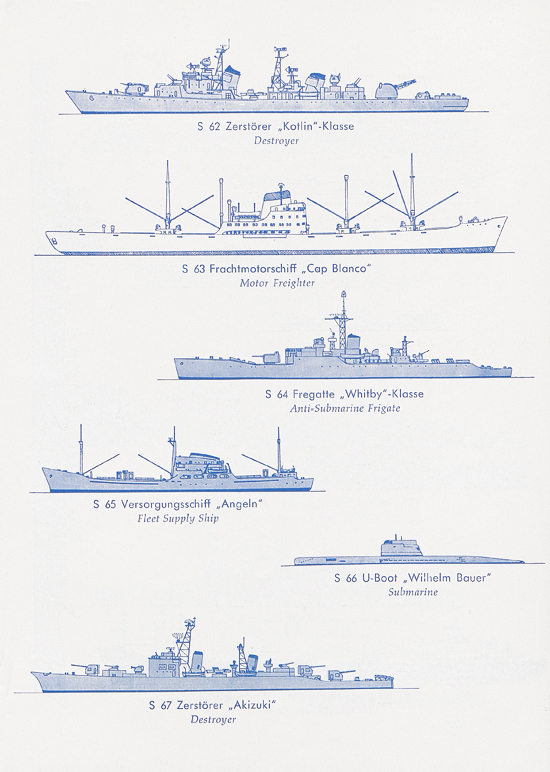 Hansa-Modelle Schiffsmodelle und Hafenbausatz Katalog 1966