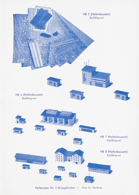 Hansa-Modelle Schiffsmodelle und Hafenbausatz Katalog 1966