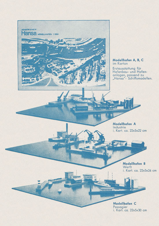 Hansa-Modelle Schiffsmodelle Katalog 1980