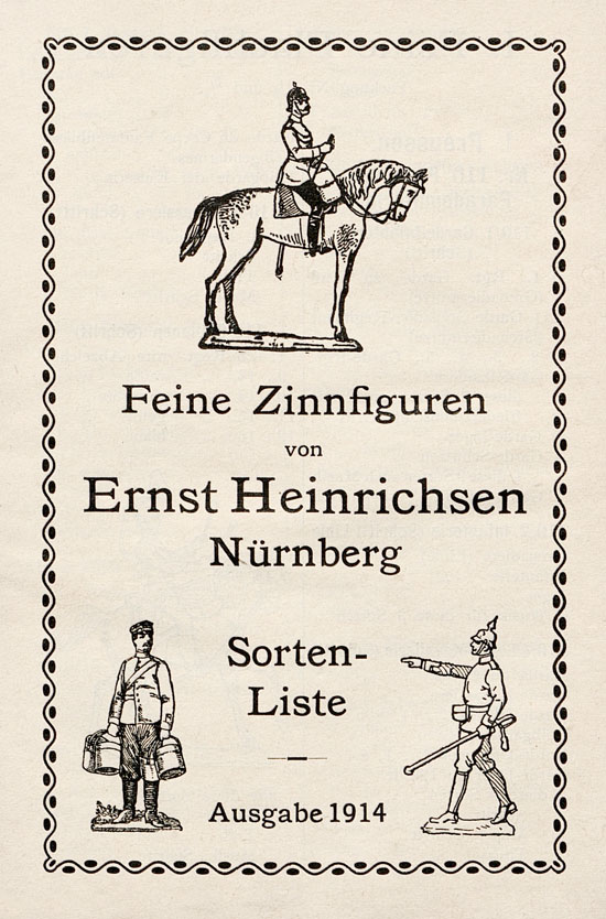 Heinrichsen Zinnfiguren Katalog 1914