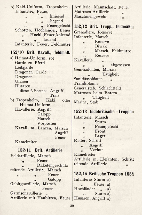 Heinrichsen Zinnfiguren Katalog 1914