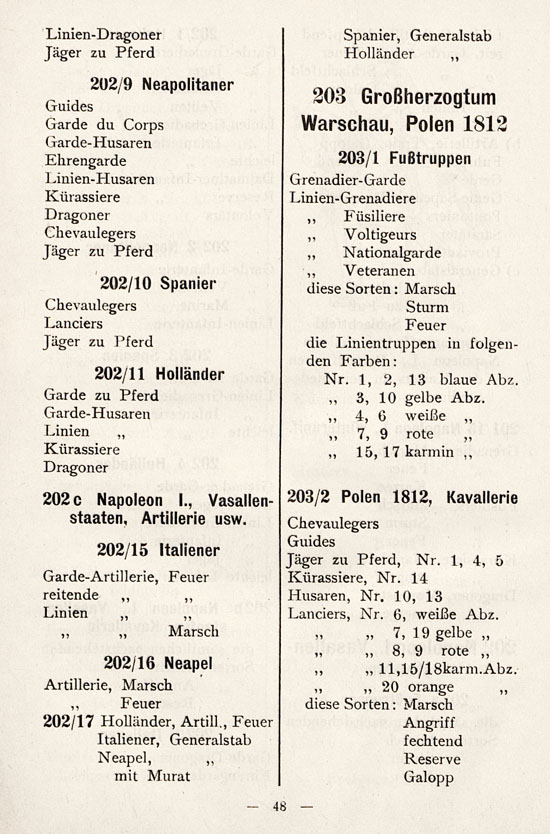 Heinrichsen Zinnfiguren Katalog 1914