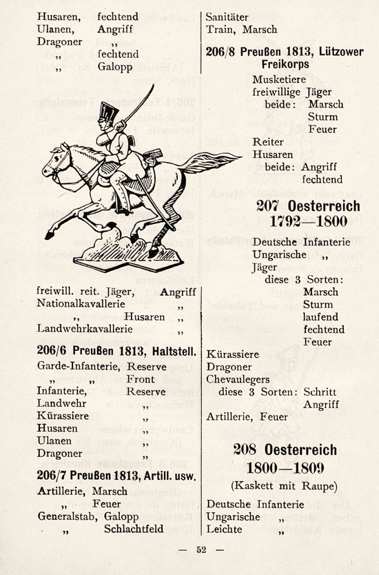 Heinrichsen Zinnfiguren Katalog 1914