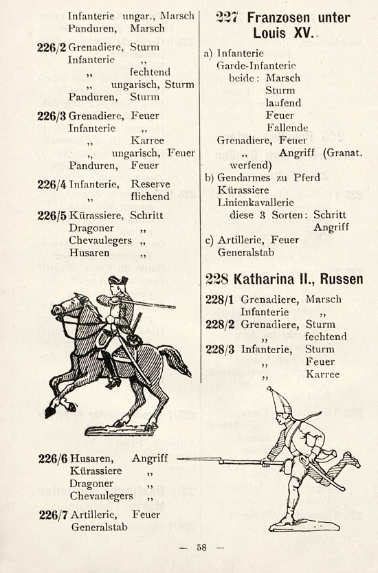 Heinrichsen Zinnfiguren Katalog 1914