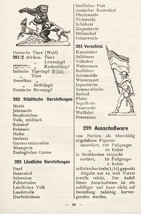 Heinrichsen Zinnfiguren Katalog 1914