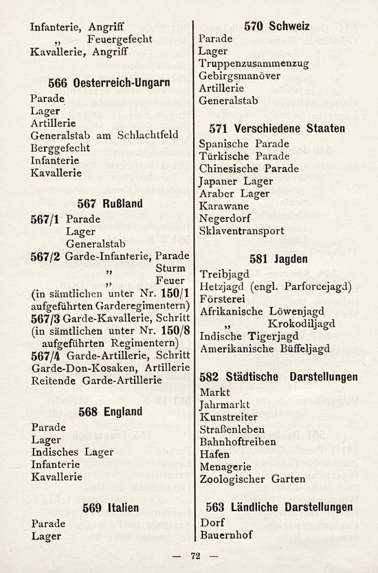 Heinrichsen Zinnfiguren Katalog 1914