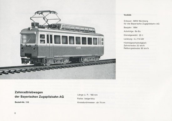 Heinzl Modellbahnen Katalog 1966