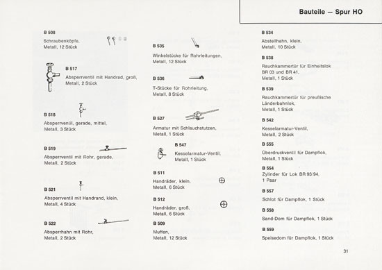 Heinzl Modellbahnen Katalog 1966