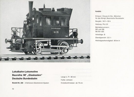 Heinzl Modellbahnen Katalog 1968