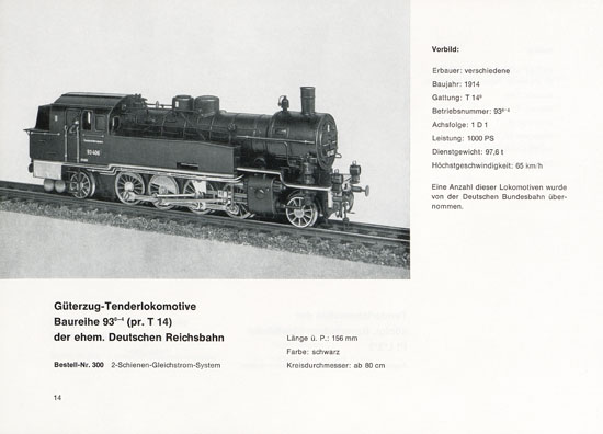 Heinzl Modellbahnen Katalog 1968