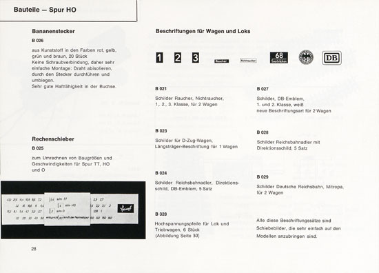 Heinzl Modellbahnen Katalog 1968