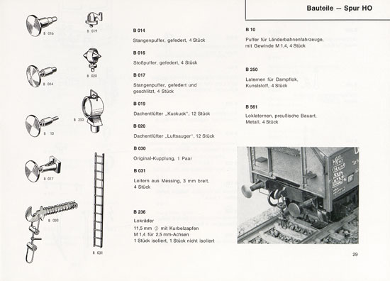 Heinzl Modellbahnen Katalog 1968