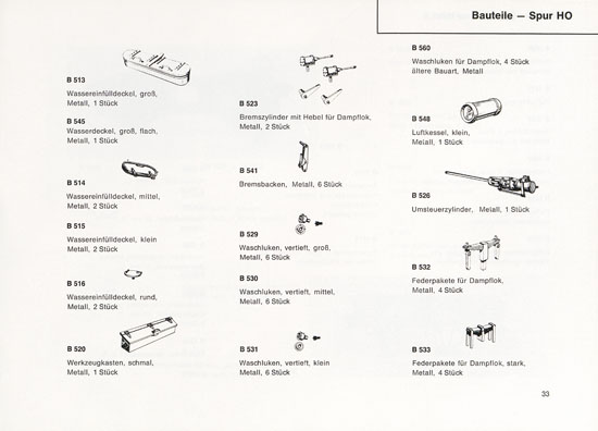 Heinzl Modellbahnen Katalog 1968