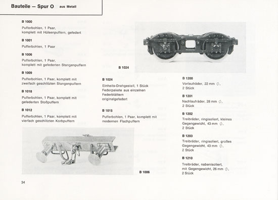 Heinzl Modellbahnen Katalog 1968