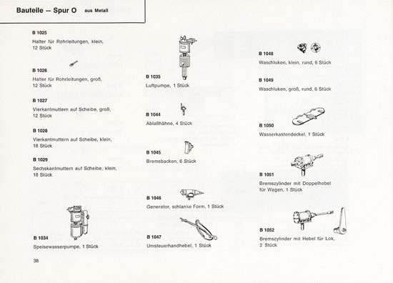 Heinzl Modellbahnen Katalog 1968