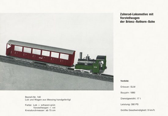 Heinzl Modellbahnen Katalog 1967