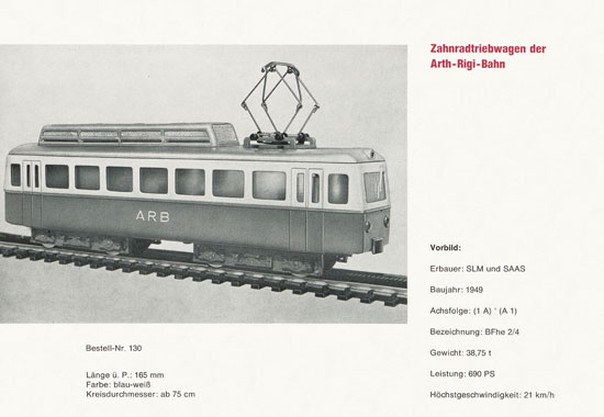 Heinzl Modellbahnen Katalog 1967