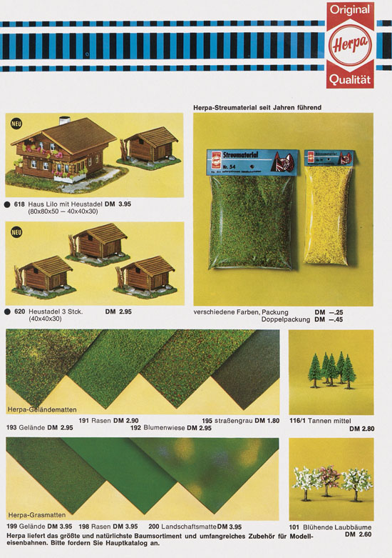 Herrpa Modelle für den Landschaftsbau 1969-1970