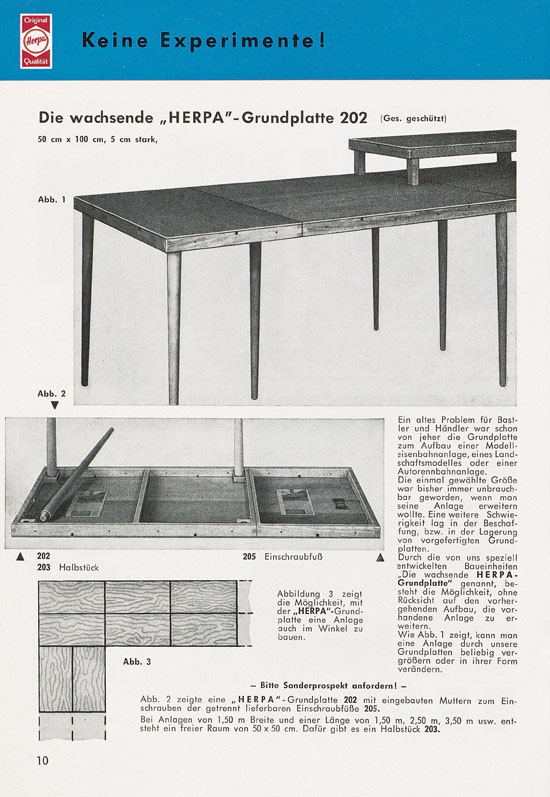 Herpa Modelle Katalog 1970