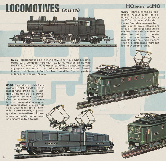 Hornby-AcH0 catalogue 1965-1966